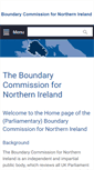 Mobile Screenshot of boundarycommission.org.uk