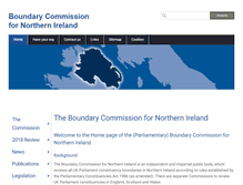 Tablet Screenshot of boundarycommission.org.uk